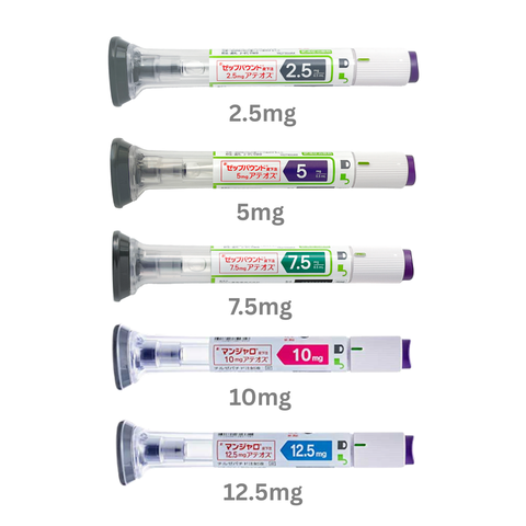 オンライン診療｜GIP/GLP-1ダイエット注射（週1回）マンジャロ 2.5mg~12.5mgー診察料や送料込み