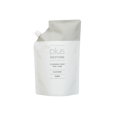 プラスリストア｜クレンジングソープ泡ピールケア 詰替用（大容量タイプ）