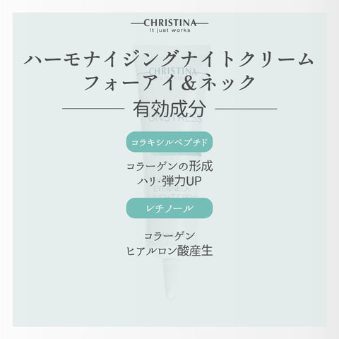 【CHRISTINA UNSTRESS】ハーモナイジングアイ＆ネックナイトクリーム