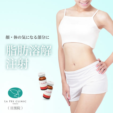 来院診療｜脂肪溶解注射 顔・体の気になる部位  カベリン(1cc）【La Fée Clinic】