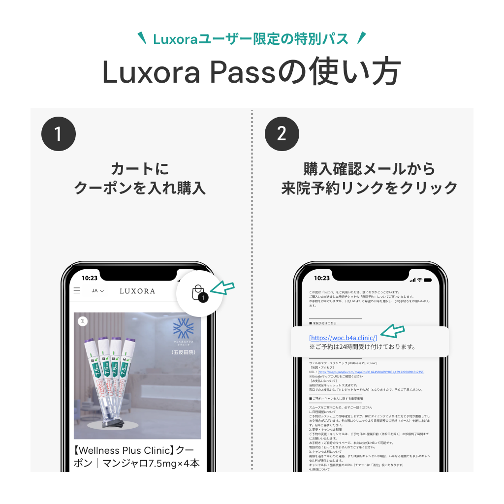来院診療｜【期間限定特典付き】マンジャロ2.5mg 4本（定期便）