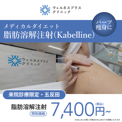来院診療｜脂肪溶解注射 まとめ買いキャンペーン（カベリン）【Wellness Plus Clinic】