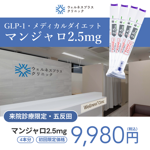 来院診療｜【期間限定特典付き】マンジャロ2.5mg 4本（定期便）